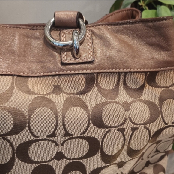 🛑🛑SOLD🛑🛑Brown Coach Penelope Signature Shoulder Bag - Picture 6 of 12